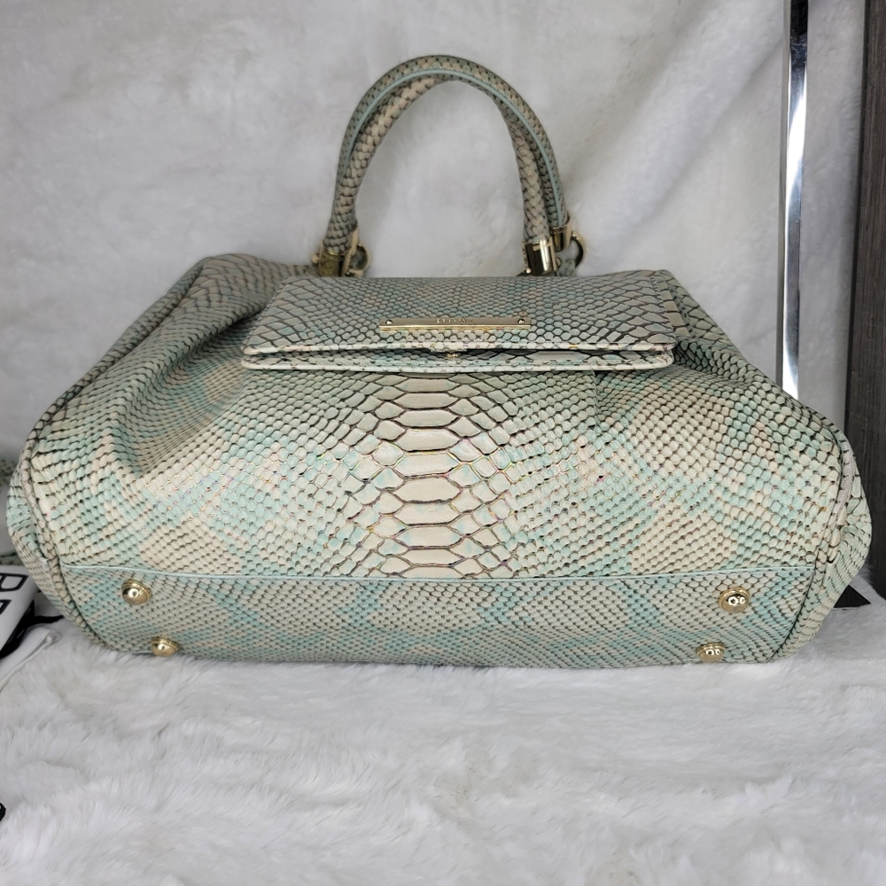 ☆ Brahmin 2 PCS SET Matching Designer Rare Shoulder Bag Purse + Wallet - Picture 15 of 16